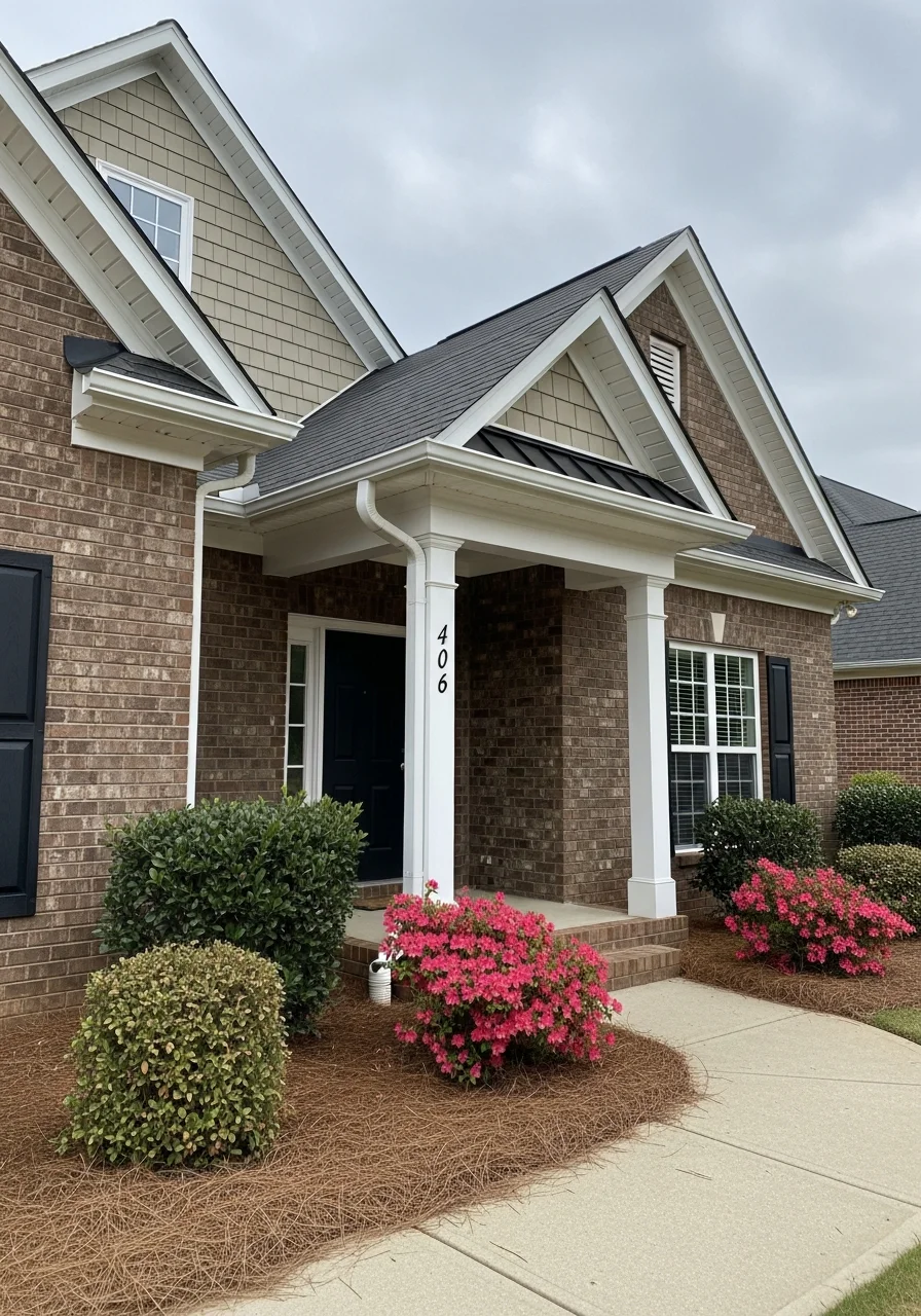 Cartersville property entrance showing exterior finishes and maintained grounds.