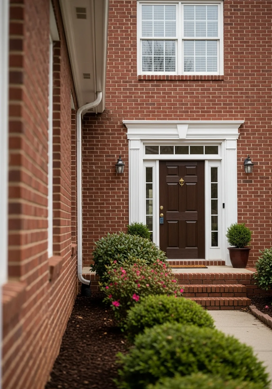 Macon property entrance showing well-maintained exterior and landscaping.